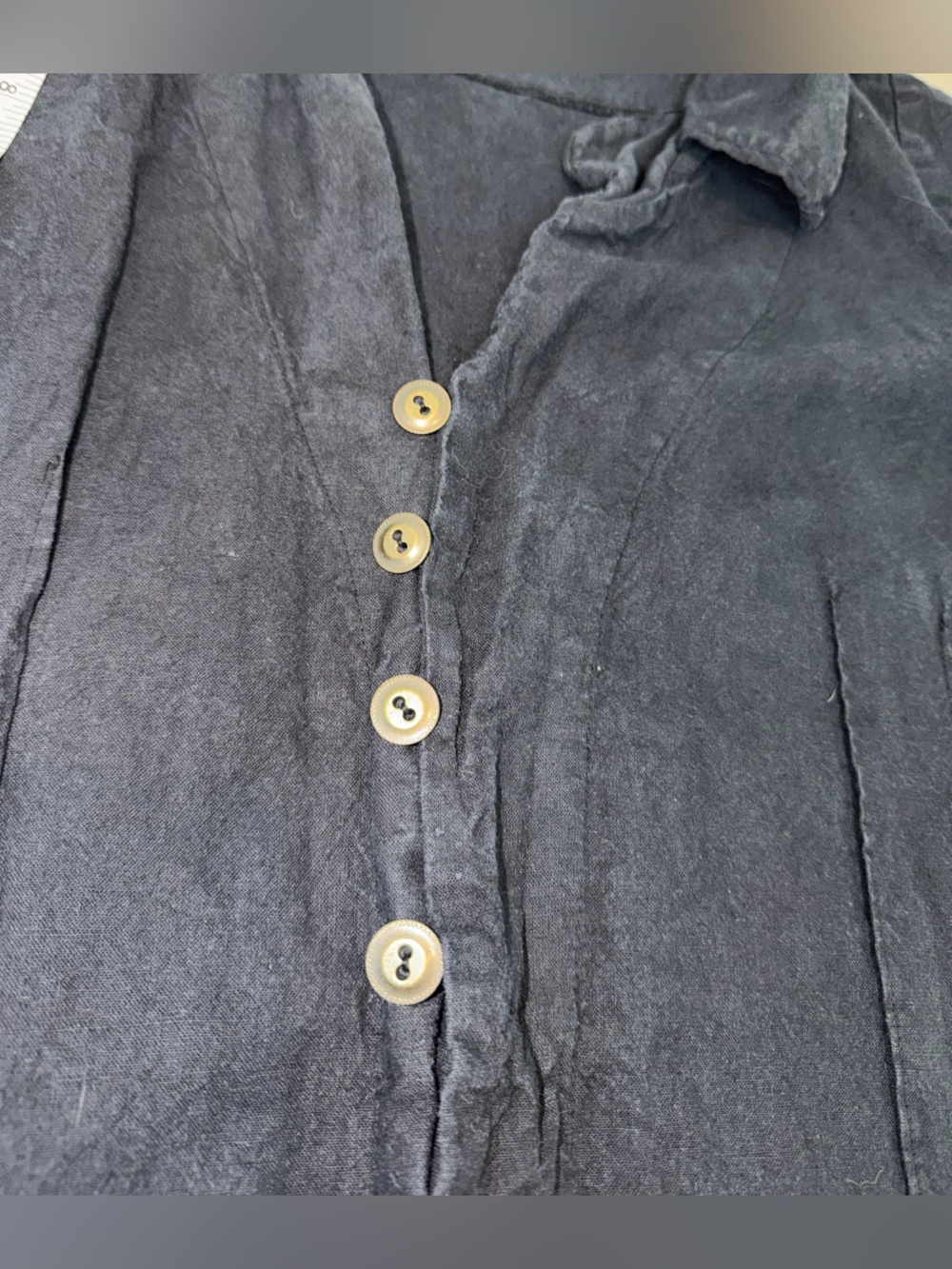 Blue Fish Black Button-Front Utility Jacket blouse - Picture 6 of 11